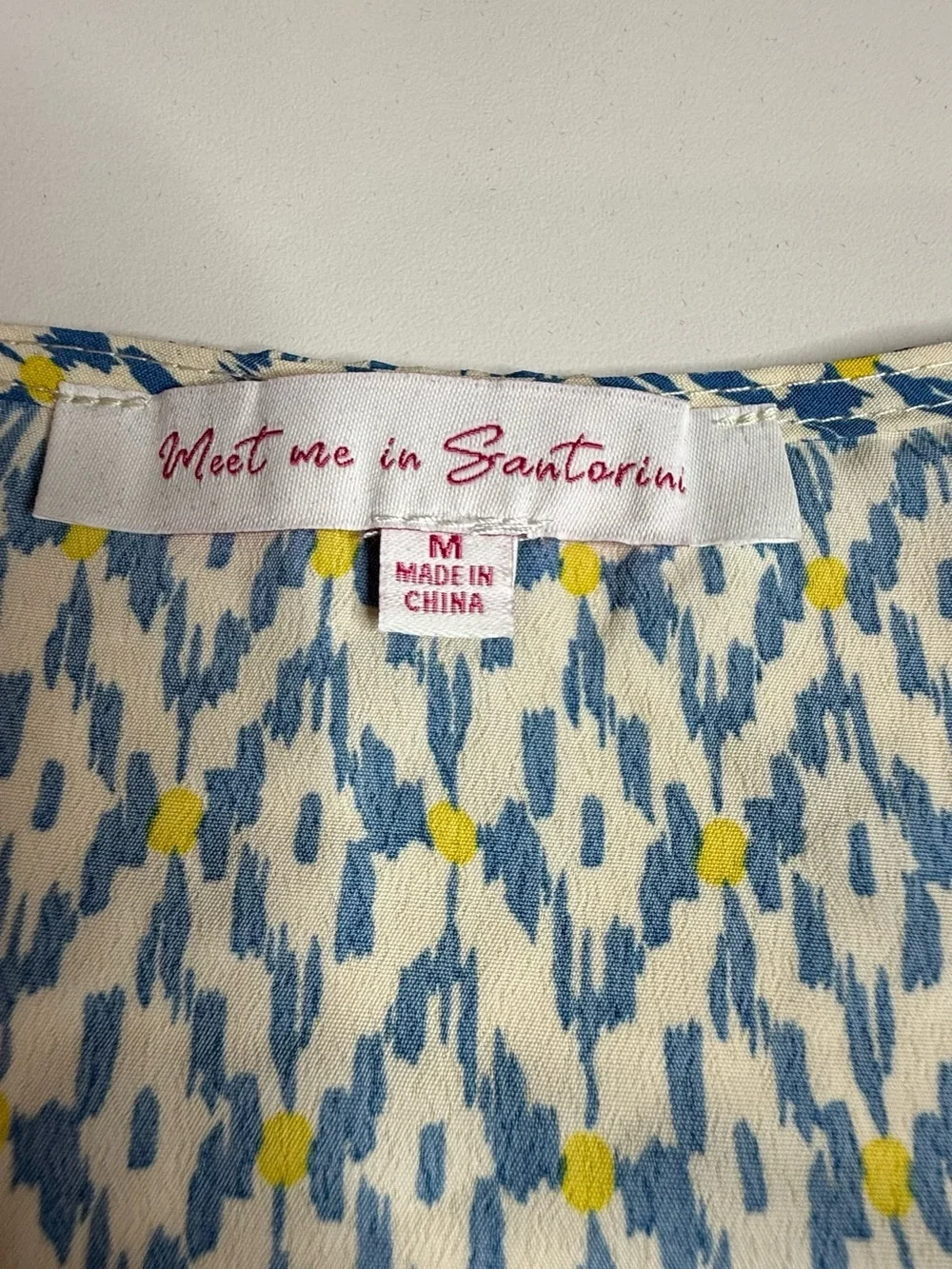 NWT Diamond Print Lounge Set in Blue and Yellow